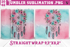 Tumbler Sublimation | Dreamcatcher design | Boho style Product Image 1