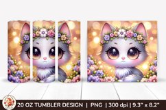 Cat Tumbler, 3D Cute Tumbler, Adorable Cute Cat Product Image 1