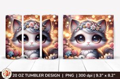 Cat Tumbler, 3D Cute Tumbler, Adorable Cute Cat Product Image 1