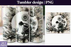 Sun Lotus Floral girl Tumbler Lake fairy tumbler wrap Product Image 1
