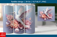 Hummingbird tumbler wrap, Spring tumbler 20oz sublimation Product Image 1