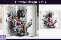 Fantasy Floral Tumbler Bundle Flower woman tumbler Product Image 2