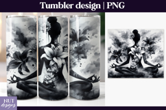 Fantasy Floral Tumbler Bundle Flower woman tumbler Product Image 3