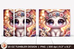 Cat Tumbler, 3D Cute Tumbler, Adorable Cute Cat Product Image 1