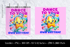 Dance to Your Rhythm Tumbler Sublimation Design PNG Product Image 1