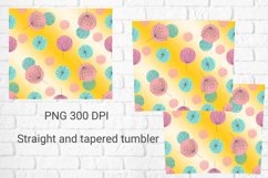 Tumbler sublimation flowers dandelion wrap 20 Oz Product Image 2