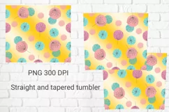 Tumbler sublimation flowers dandelion wrap 20 Oz Product Image 2