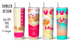 20-oz Tumbler Sublimation 6 designs/ Valentines,Family,Heart  Cute home style-retro. A family of touching bears. Calico fabric and pink valentines.