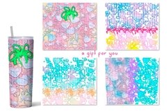 20 oz Tumbler Sublimation 10 designs/Vanilla Hearts&amp;Candies  Cute hearts and candies of peach and pale blue color. Pastel shades.