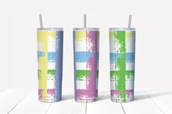 tumbler designs, color stripes square