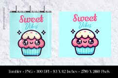 Sweet Vibes Tumbler Sublimation Design PNG Product Image 1