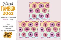 Anemone Flowers tumbler 20 oz sublimation design Product Image 2