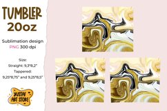Tumbler 20 oz sublimation. Fluid art gold, black, rose color Product Image 2