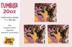 Skinny Tumbler sublimation 20oz.fluid art background,glitter Product Image 2