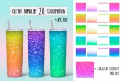 Glitter Tumbler Colored Design | Sublimation Wrap Bundle Product Image 1