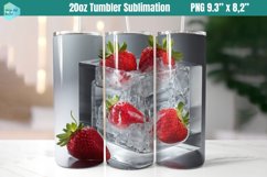 20 OZ Tumbler Sublimation | strawberry in ice Product Image 1