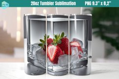 20 OZ Tumbler Sublimation | strawberry in ice Product Image 1