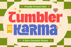 Tumbler Karma - Retro Rounded Display Product Image 1