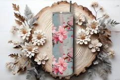 Spring Floral Tumbler Wrap | Azalea Sublimation PNG Product Image 3