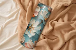 Spring Floral Tumbler Wrap | Flowers Sublimation PNG Product Image 3