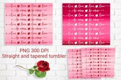 Valentines day love tumbler sublimation design wrap 20 Oz Product Image 2