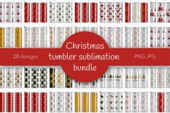 Christmas Tumbler Sublimation Bundle | Seamless Tumbler Wrap Product Image 1