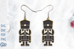 Christmas Earrings Laser Cut. Christmas Nutcracker Laser Cut Product Image 1