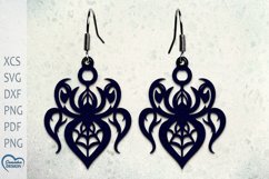 Halloween Earrings Laser Cut. Halloween Spider Laser Cut. Product Image 1