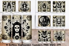 Halloween Tumbler Wrap Bundle. Tumbler Wrap Sublimatin 20 oz Product Image 1