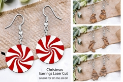 Huge Earrings Bundle Laser Cut. Earrings SVG Bundle. Product Image 7