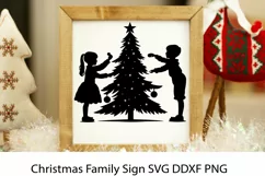 Christmas SVG. Christmas Family Sign. Christmas Sign SVG. Product Image 1