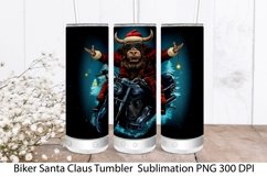 Christmas Tumbler Wrap Sublimation. Christmas Highland Cow. Product Image 1