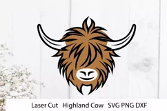 Highland Cow SVG Design. Farmhouse Sign SVG. Cut File. Product Image 1