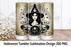 Halloween Tumbler Wrap Sublimation. Gothic Tumbler Wrap. Product Image 1