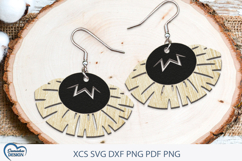 Modern Earrings Laser Cut. Boho Earrings Laser Cut. Product Image 1