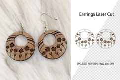 Earrings Laser Cut. Laser Cut earrings SVG. Earrings SVG. Product Image 1