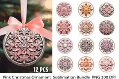 Christmas Ornament. 3D Christmas Ornaments Png. Product Image 1
