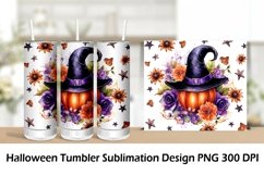 Halloween Tumbler PNG Wrap Sublimation. Tumbler Wrap 20 oz. Product Image 1