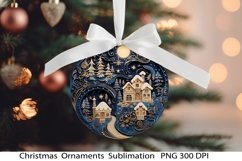 Christmas Ornament PNG. 3D Christmas. Christmas Sign. Product Image 1
