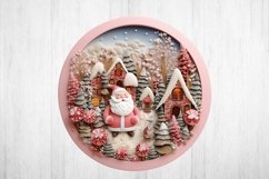 Pink Christmas Ornament PNG. Christmas Santa Png. Product Image 2