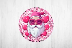 Christmas Ornament PNG. Santa Claus PNG. Pink Christmas PNG. Product Image 2