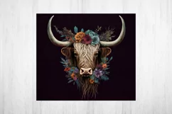 Highland Cow Tumbler Sublimation. Tumbler Wrap 20 oz Product Image 2
