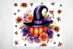 Halloween Tumbler PNG Wrap Sublimation. Tumbler Wrap 20 oz. Product Image 2