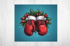 Christmas Tumbler Wrap Sublimation. Christmas gloves PNG. Product Image 2