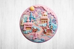 Pink Christmas Ornament PNG. Christmas Quilling Png. Product Image 2
