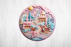 Pink Christmas Ornament PNG. Christmas Quilling Png. Product Image 2