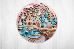 Pink Christmas Ornament PNG. Christmas Quilling Png. Product Image 2