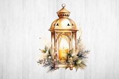 Christmas Lantern. Festive Memorial Lantern. Christmas PNG. Product Image 2