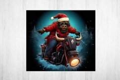 Christmas Tumbler Wrap Sublimation. Christmas Highland Cow. Product Image 2