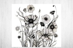 Flower Tumbler. Sunflower Sublimation. Tumbler Wrap PNG. Product Image 2